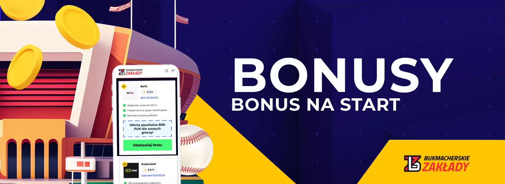 BONUSY BONUS NA START