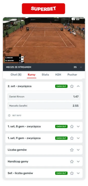 superbet transmisje na zywo